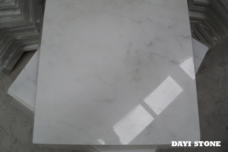Tiles Oriental White Marble Top Polished edges bevelled 1mm others sawn 30.5x30.5x1cm - Dayi Stone